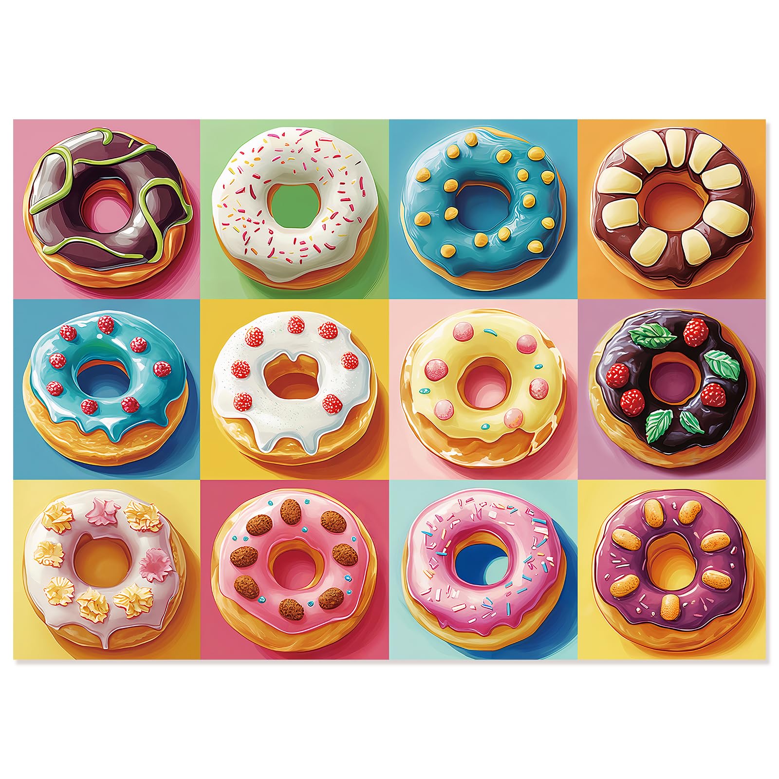 Motiloo donuts puzzle colorfully arranged pieces captured for family fun and mindful concentration.