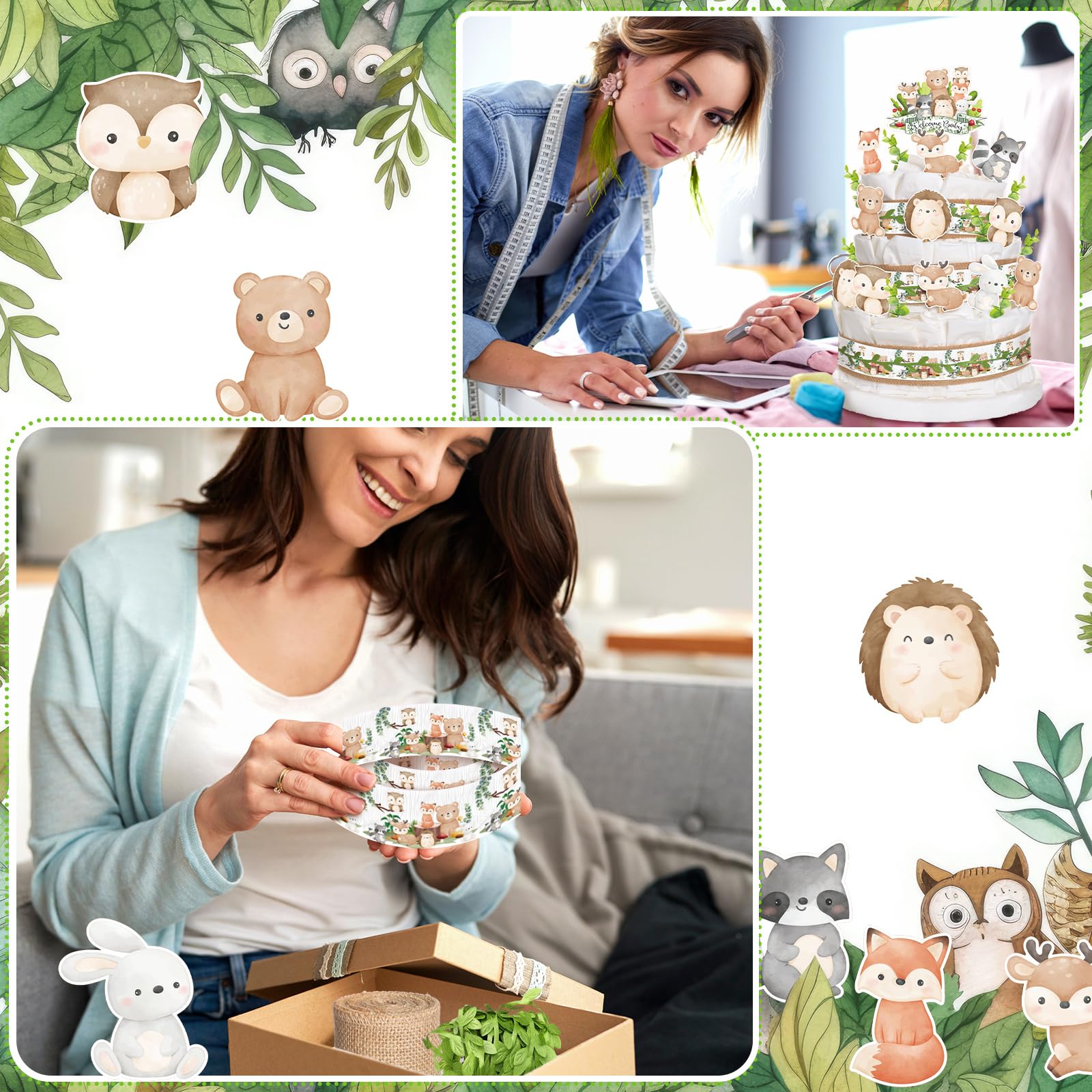 MotiMind artificial leaves included for quick woodland embellishments