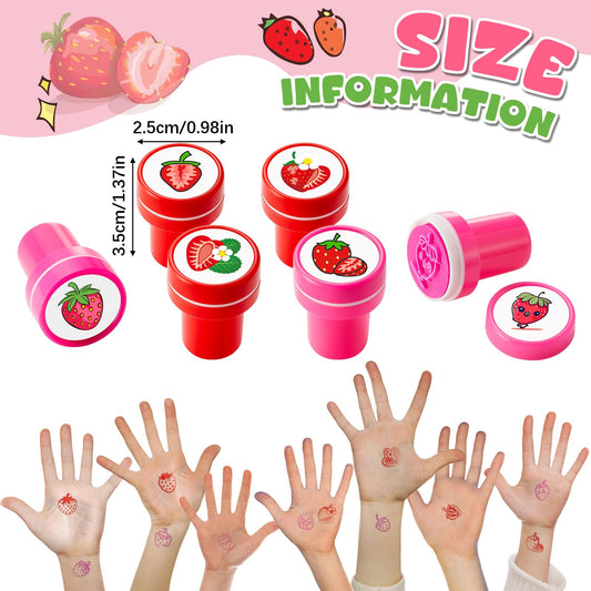 MotiMind mini self-inking strawberry stamps deliver quick, clean patterns for kids' crafts