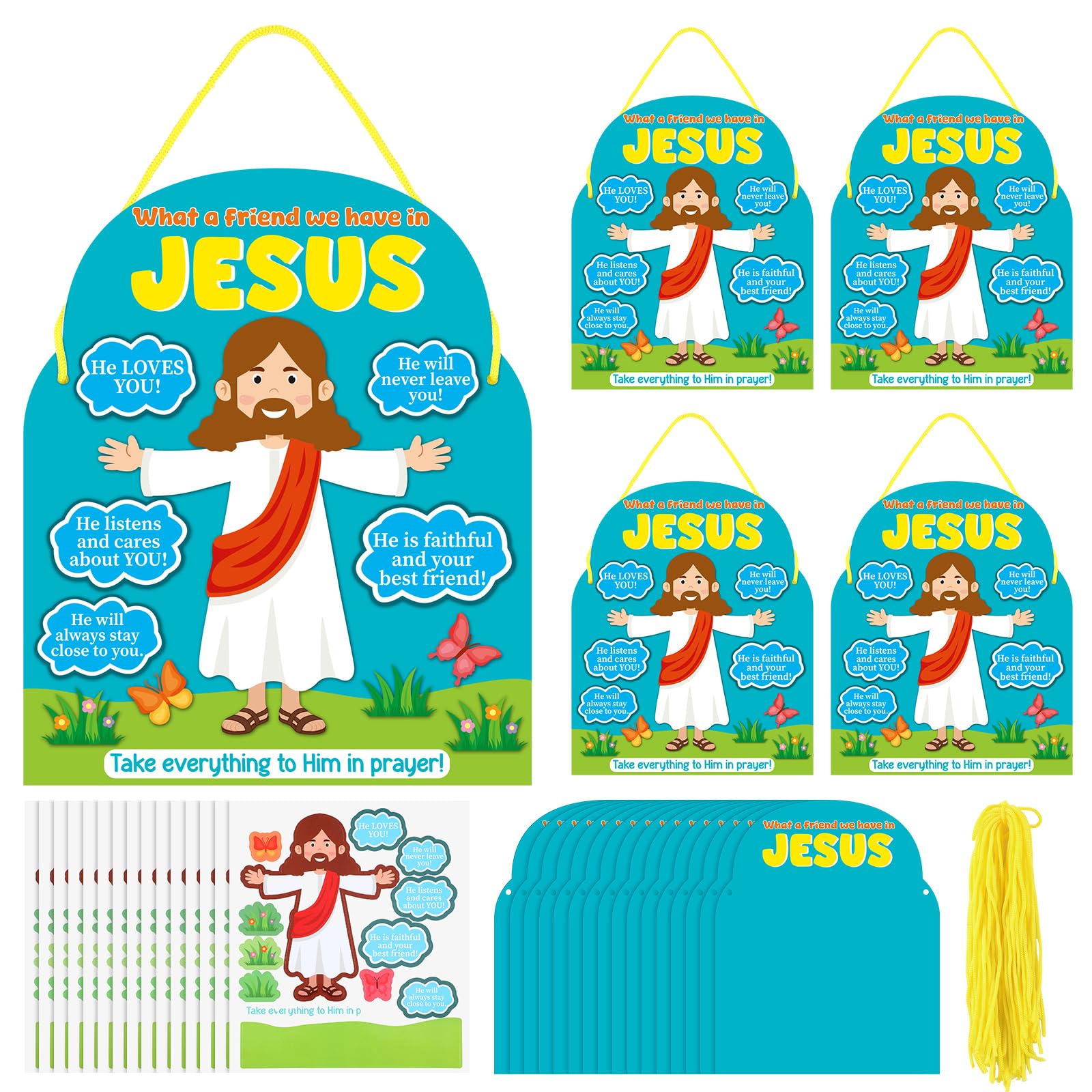 Motipuns 24-pcs kit packaging with vibrant colors for classroom display.