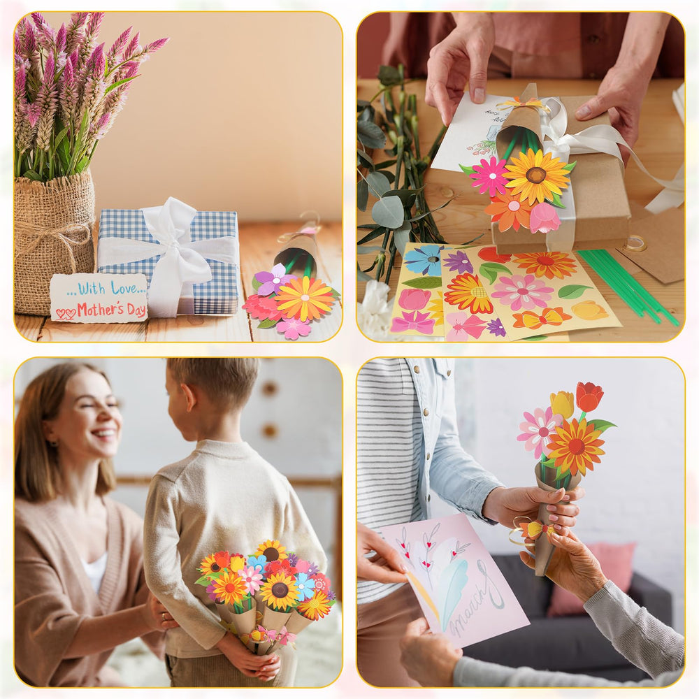 Motipuns bow tie card invites personal messages with your bouquet.