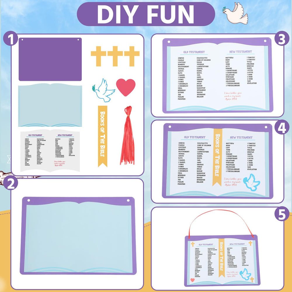 Motipuns coated paper ensures sturdy, long-lasting Bible crafts for kids.