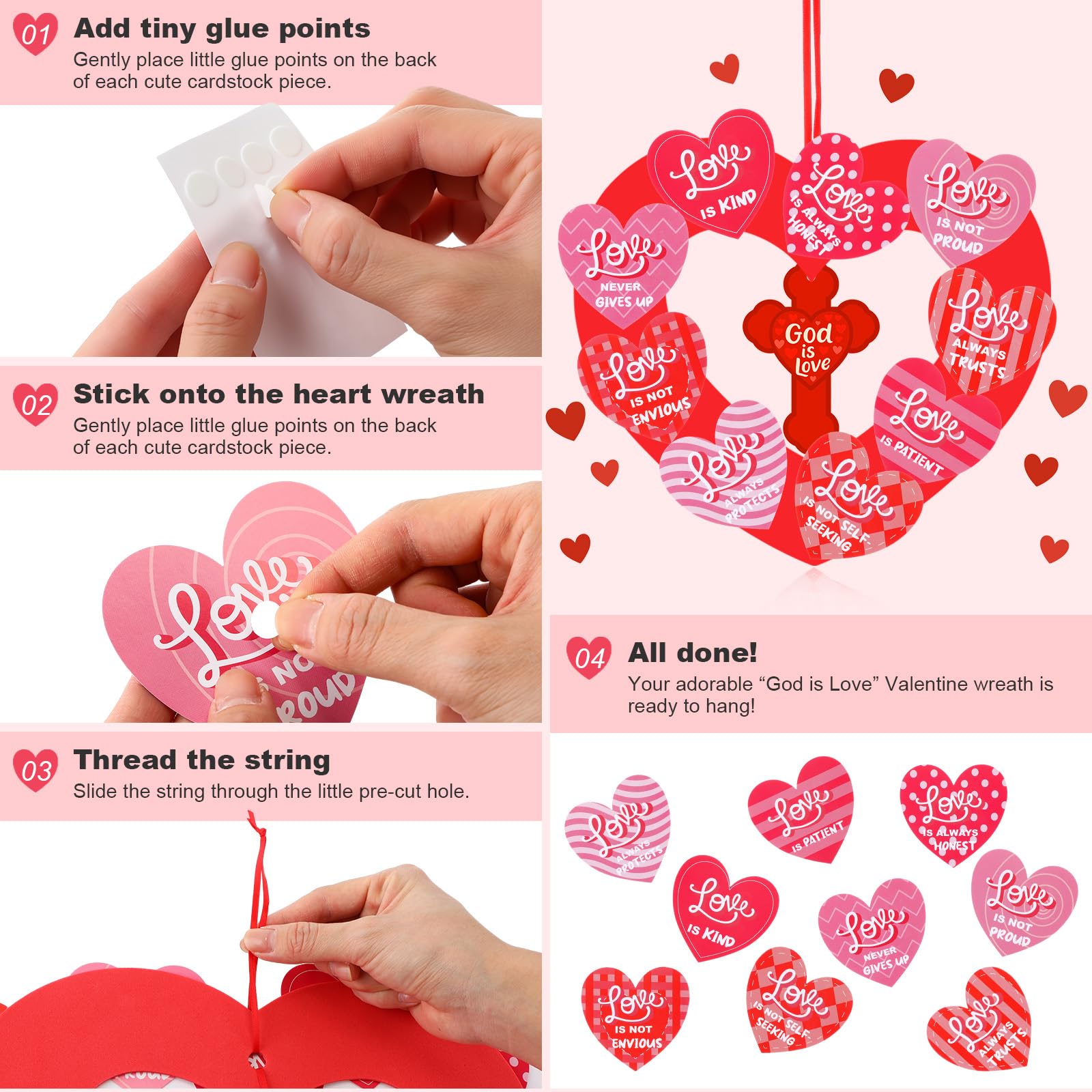 Motipuns foam heart wreath base ready to create eye-catching wreaths.