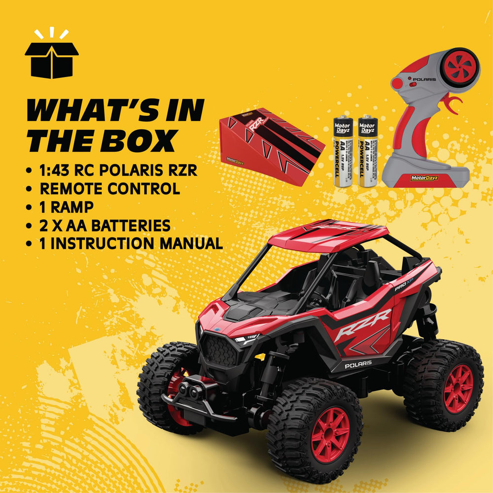 Motor Dayz battery pack included for immediate RC action