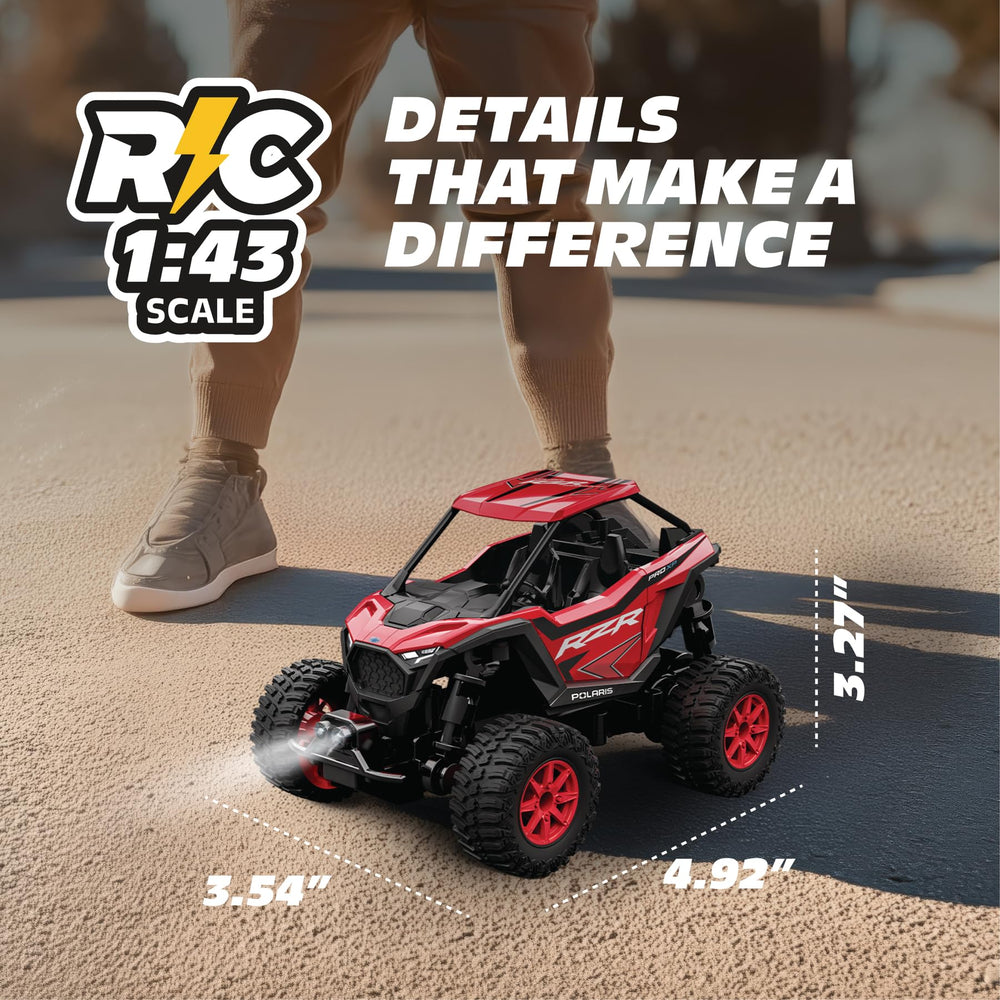 Motor Dayz Polaris RZR RC car with working lights for realistic night play