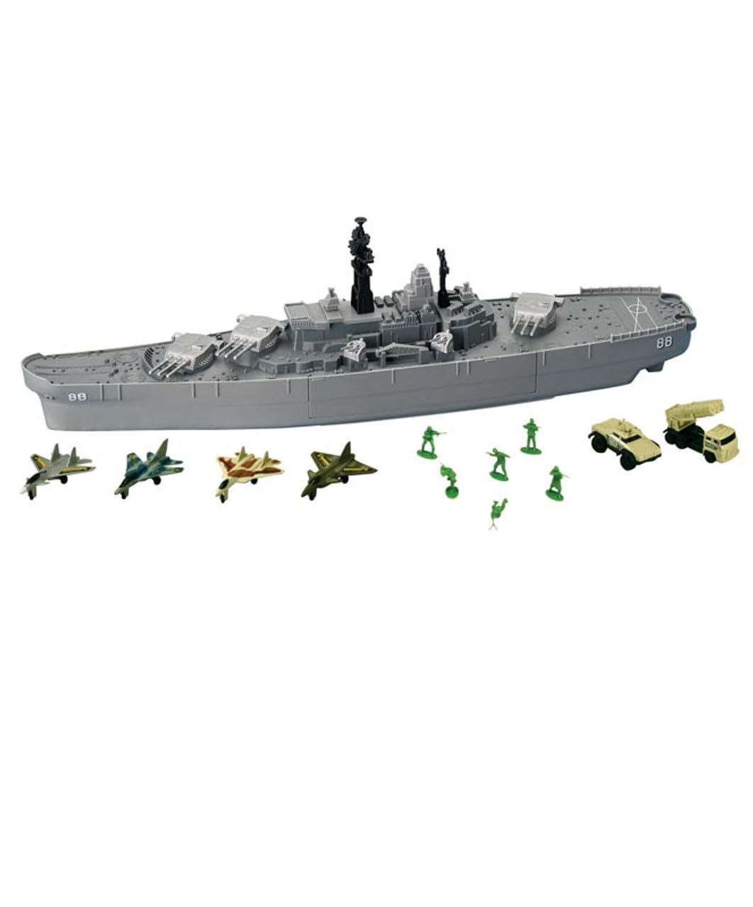 Motormax USS Giant Battleship model with detailed hull for display