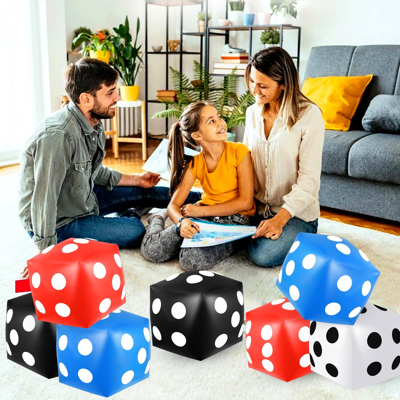 Mototo jumbo dice as a learning tool for counting and problem-solving games.