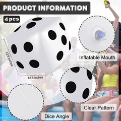 Mototo jumbo dice 12.6 inch for outdoor pool games and backyard fun