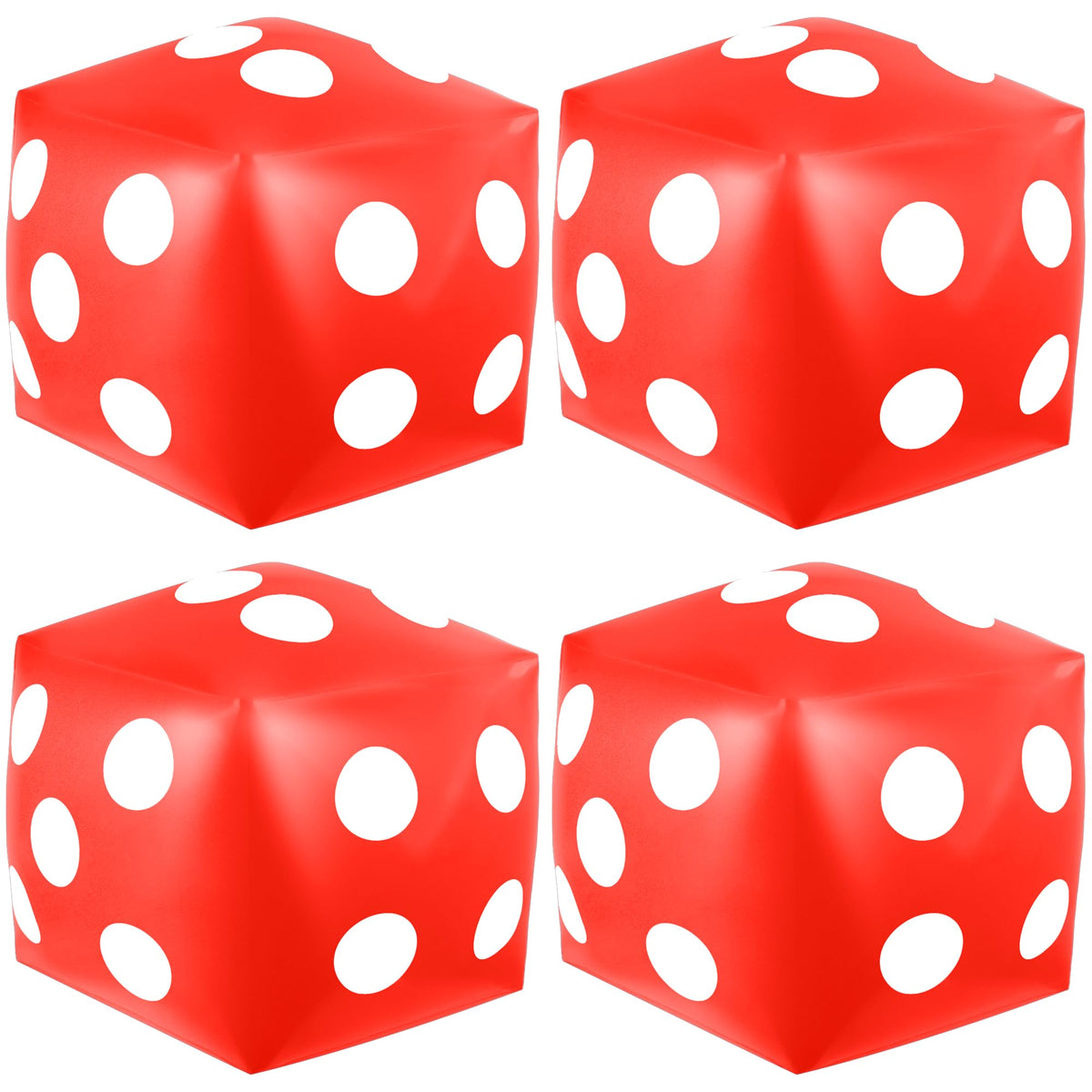 Mototo jumbo dice 12.6 inch red dice for outdoor fun and parties.