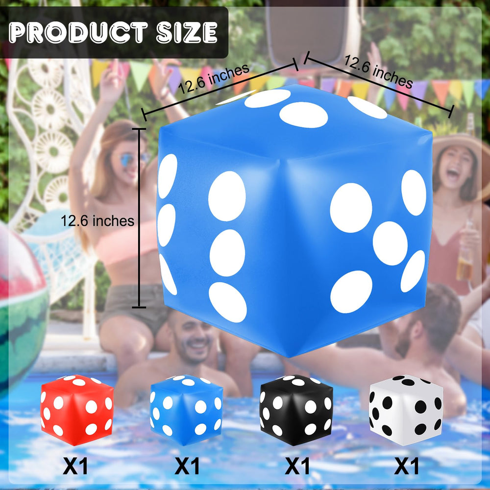 Mototo jumbo dice white 12.6-inch for clear visibility at game night.