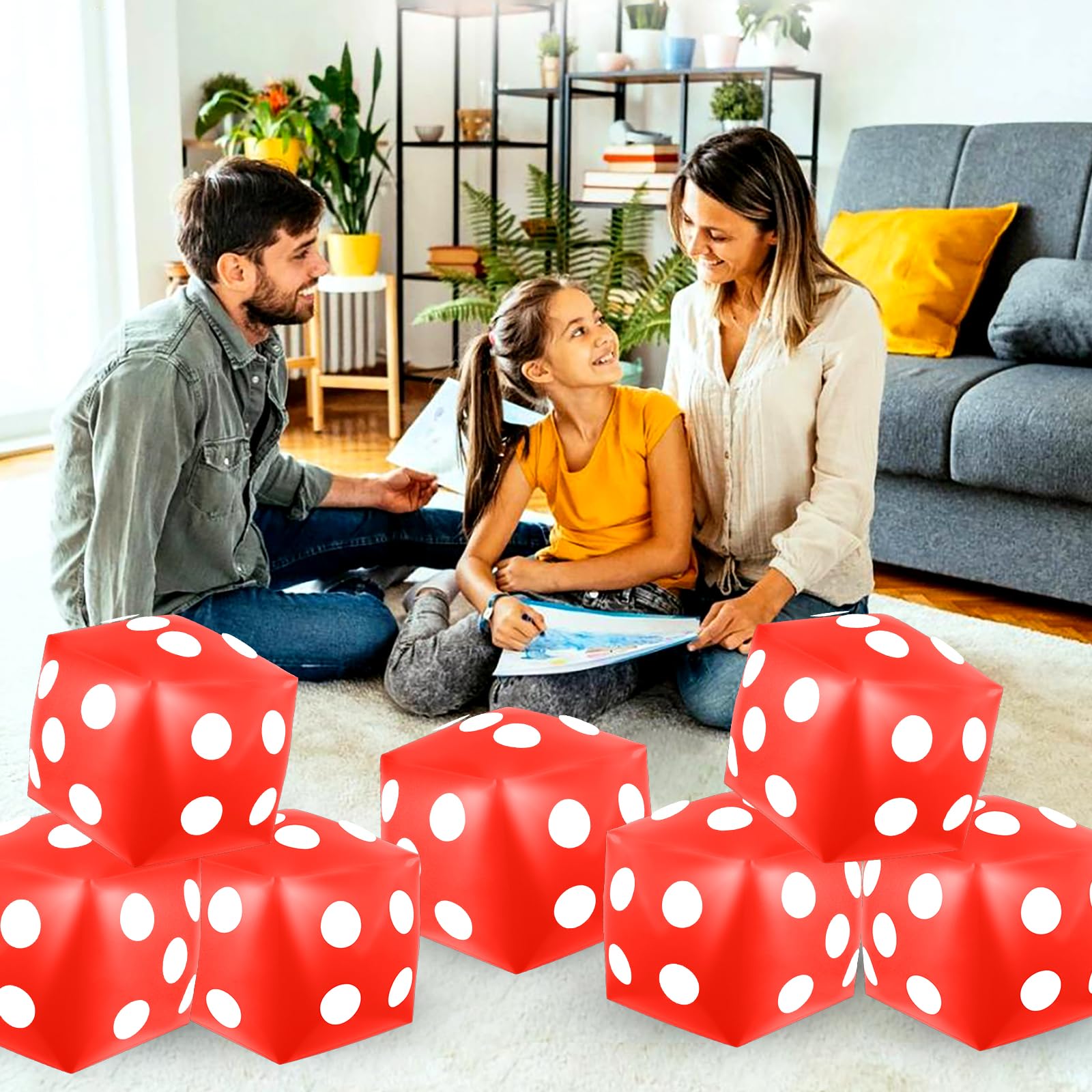 Mototo large dice with white dots design for clear visibility.