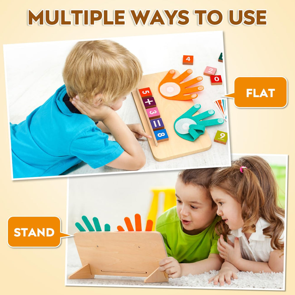 MOTREE block holder keeps pieces organized for focused learning.