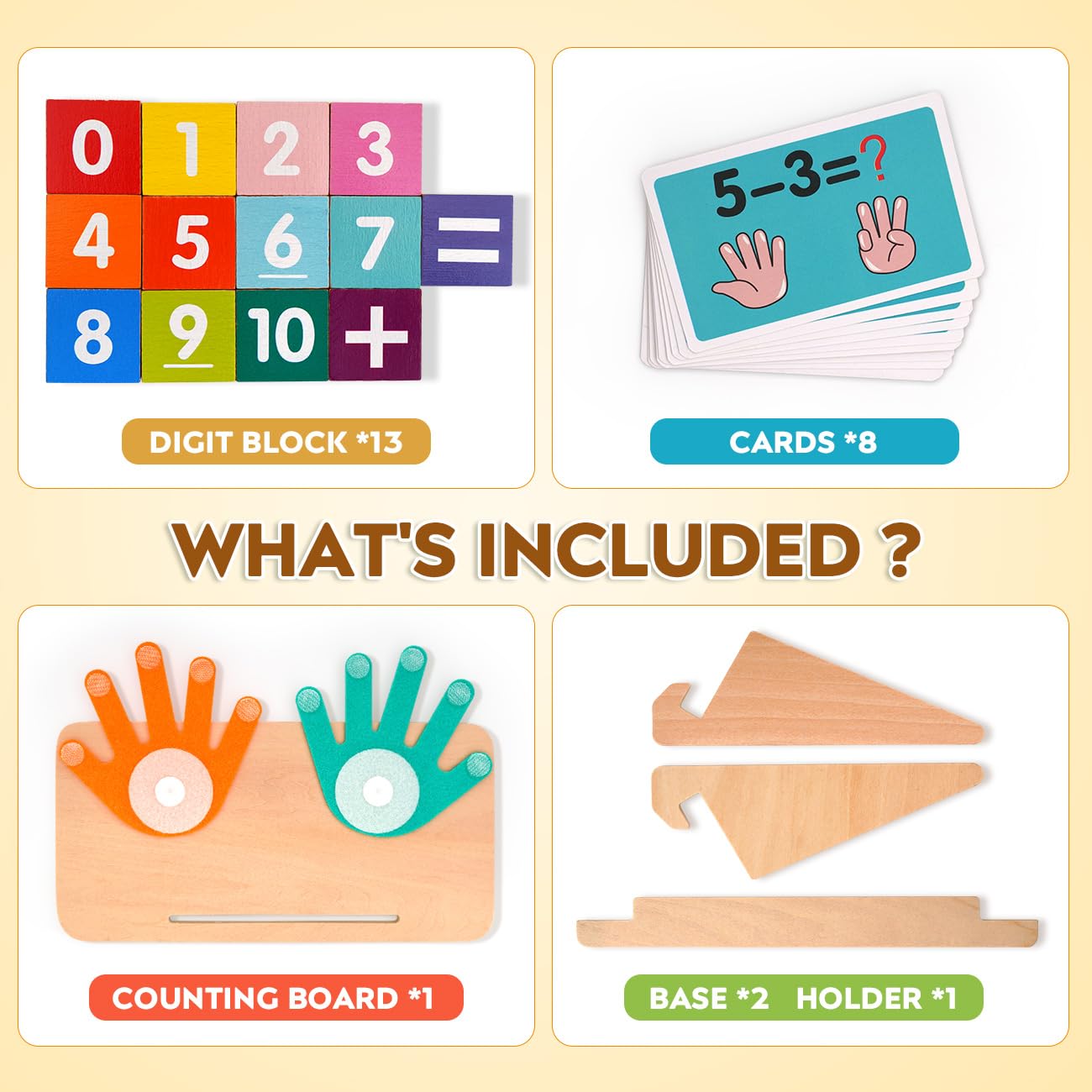 MOTREE learning toy offers tactile math activities for preschoolers.