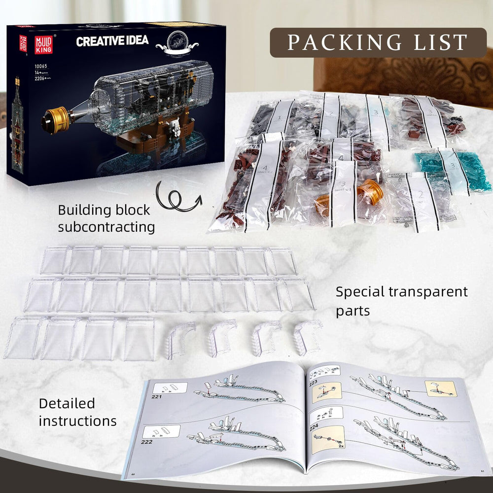 Mould King 10065 gift-ready packaging ideal for birthdays and holidays.