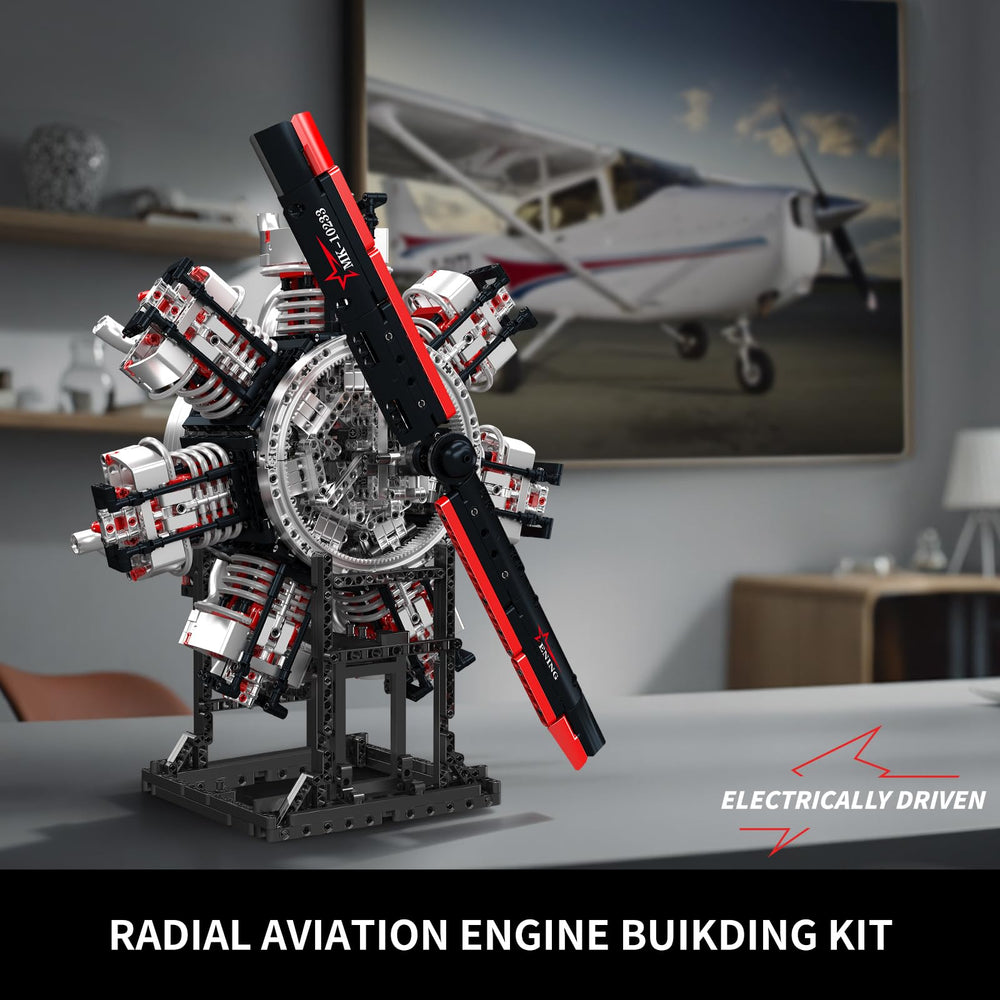 Mould King 10233 electric drive motor powering the model