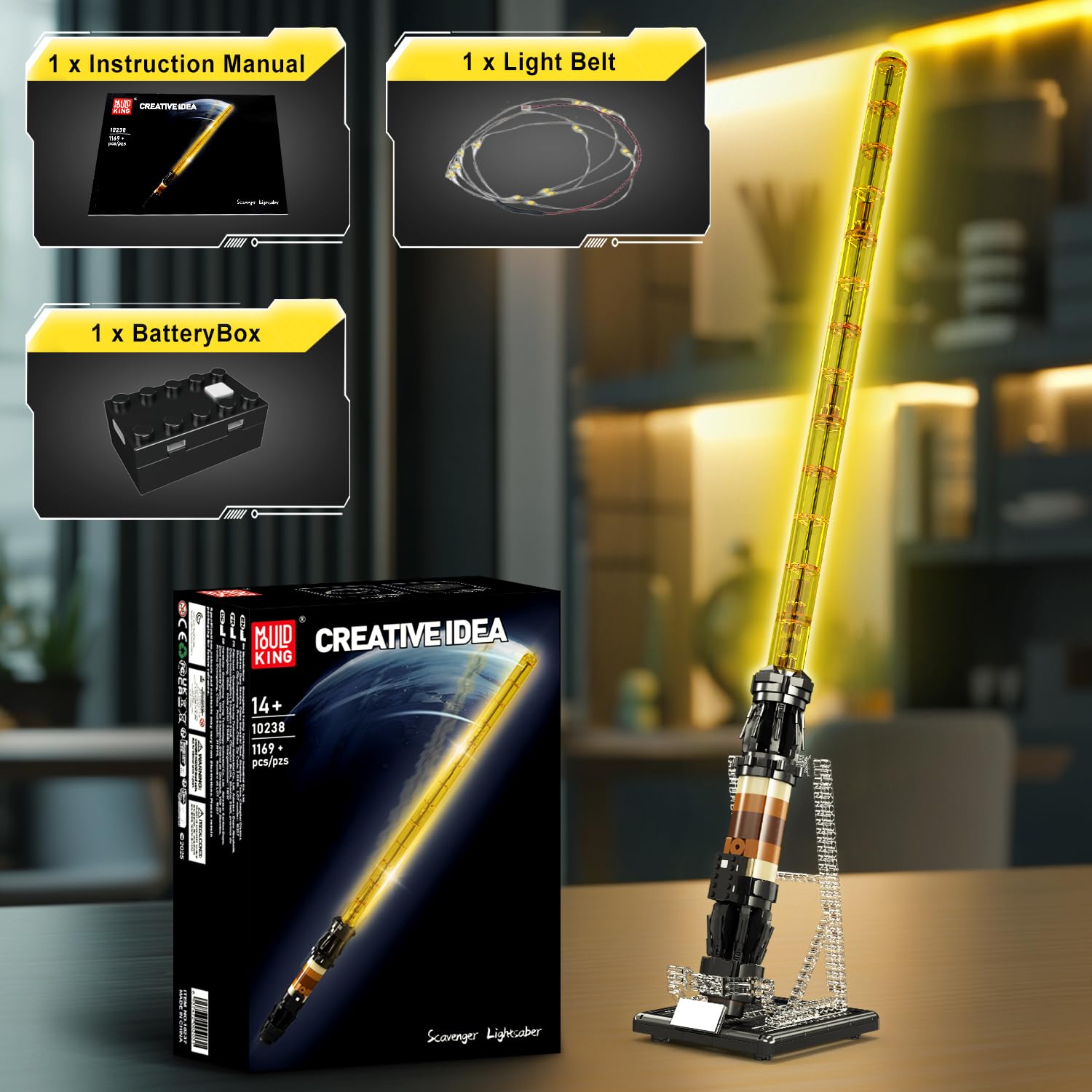 Mould King 10238 gift packaging suits sci fi fans for birthdays or holidays