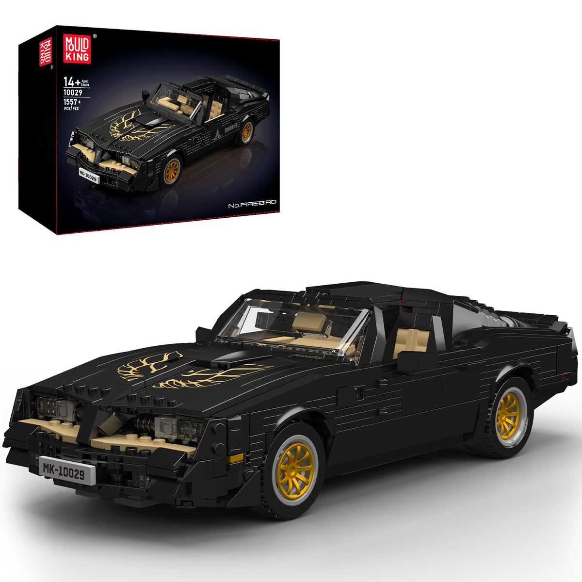 Mould King Classic Supercar detailed chassis for authentic display.