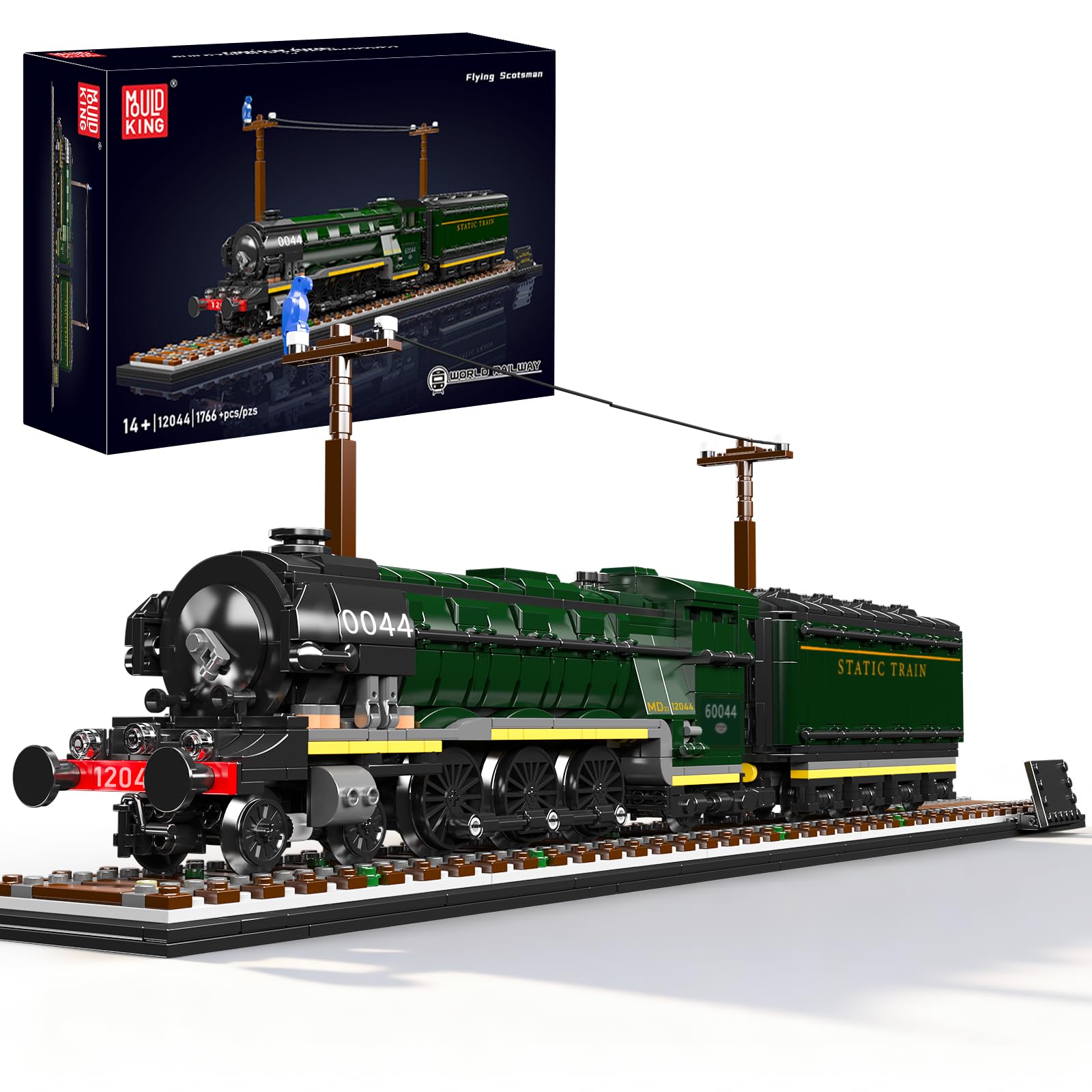 Mould King Flying Scotsman front view, ideal display piece for collectors