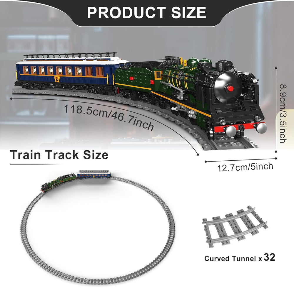 Mould King Orient Express features two motors for strong, smooth motion.