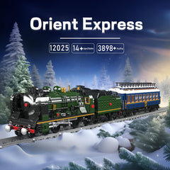 Mould King Orient Express carriages with open tops reveal authentic details.