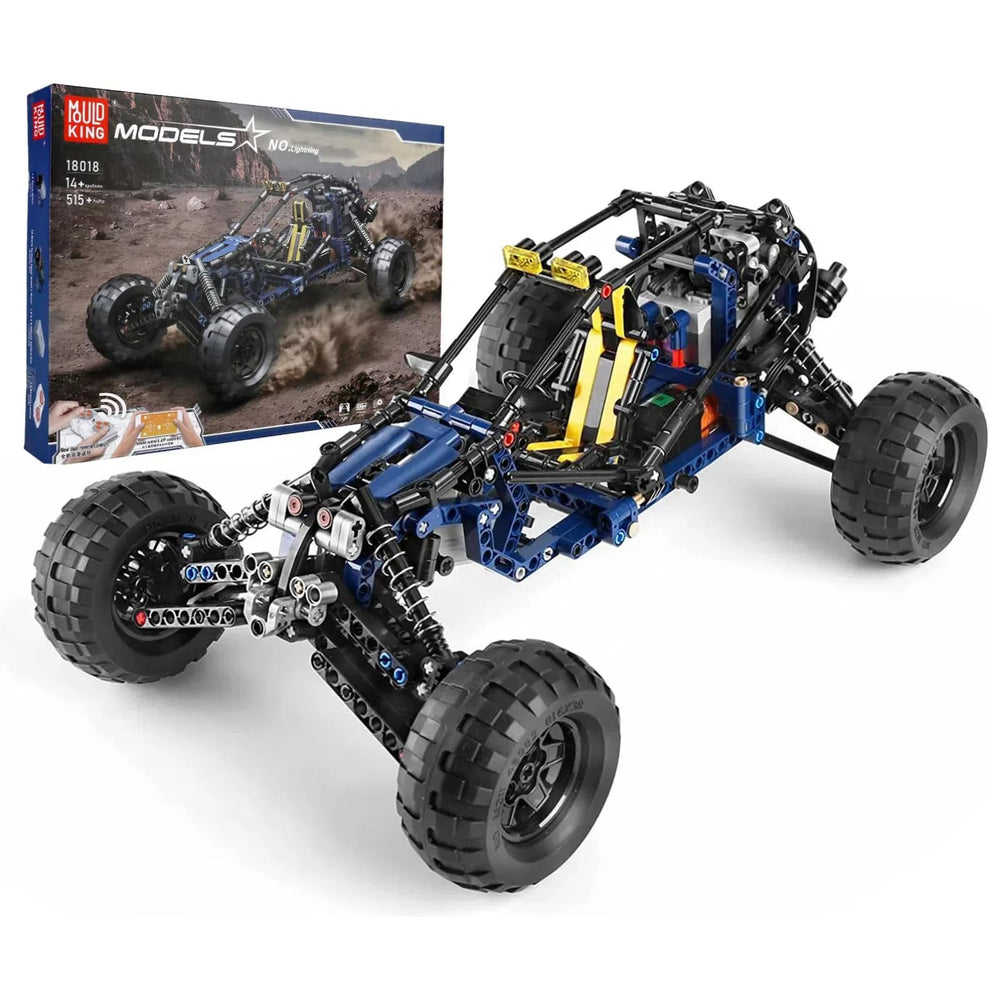 Mould King RC off-road car battery pack powering extended play sessions.