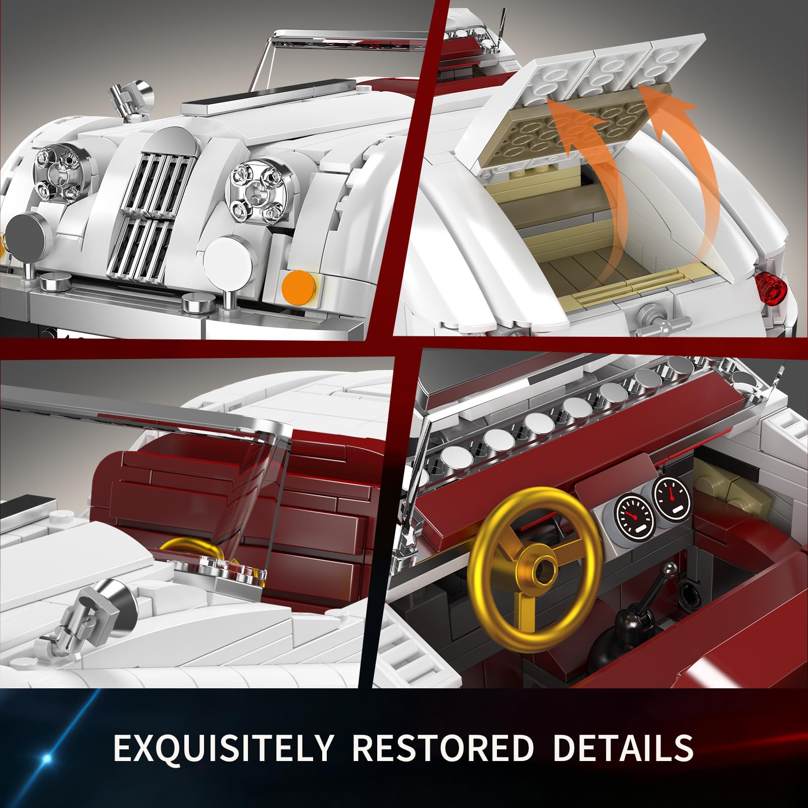 Open bonnet reveal detailing under-hood components.