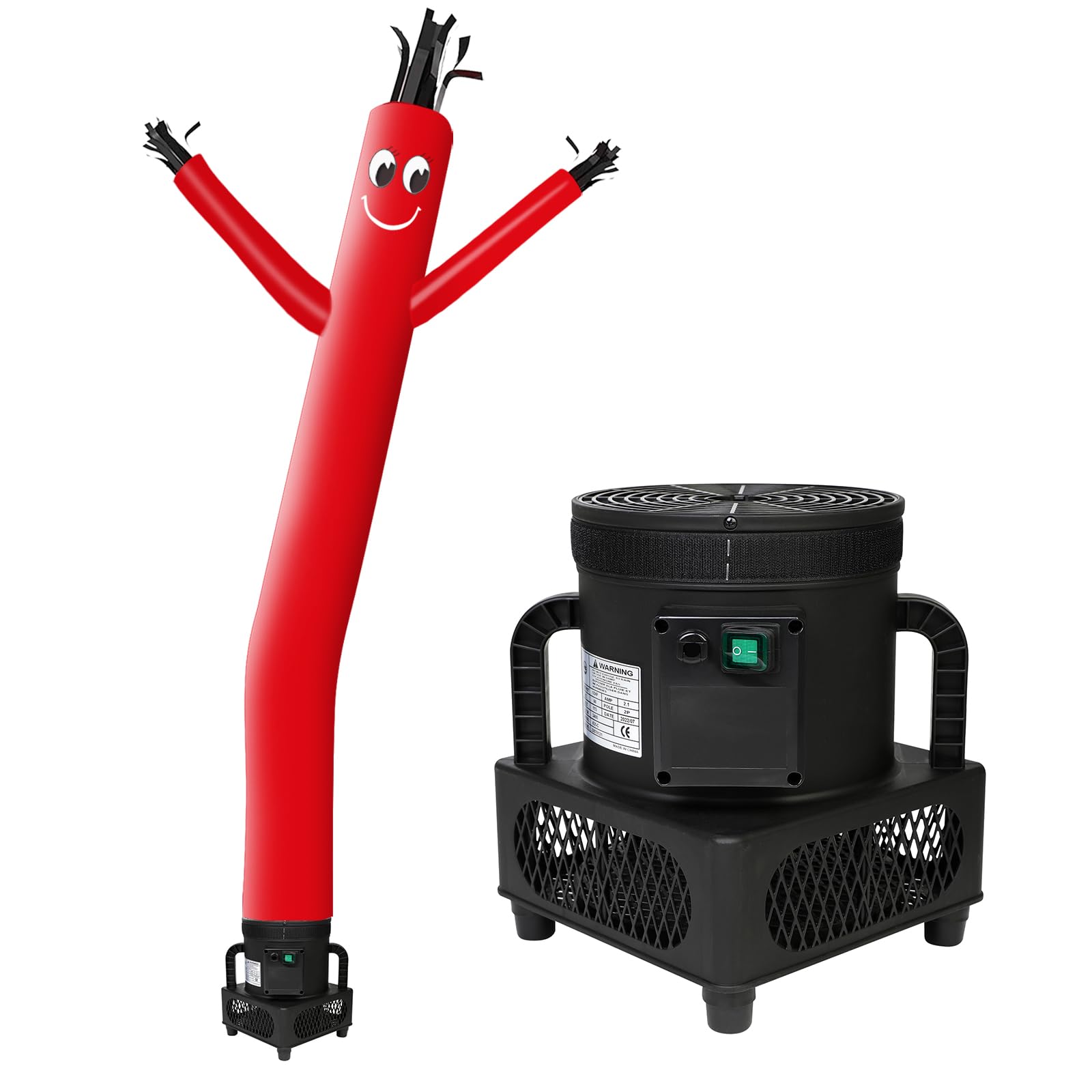 Mounto 6ft red fly puppet dancer attachment for eye-catching outdoor promotions.