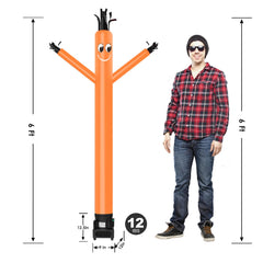MOUNTO 8ft dancer height reaches tall, eye-catching display.