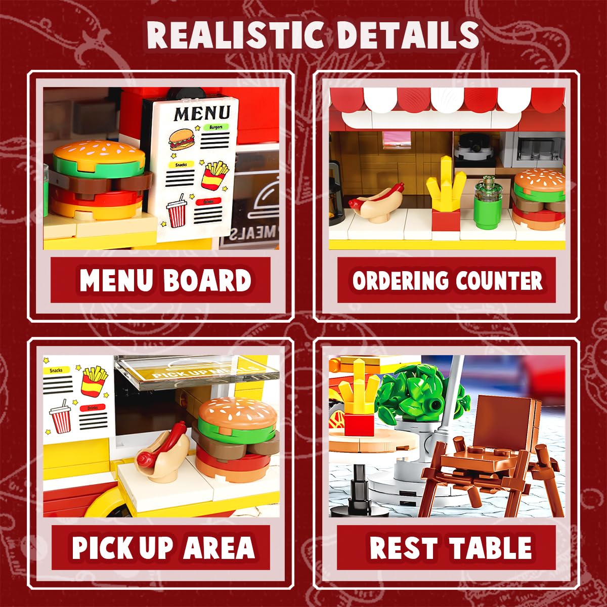 Mov Stone Burger Truck roof fries detail supports kid-led food scene.