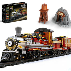 Mov Stone Western Mining Steam Train assembly emphasizes detailed steps for an immersive building experience