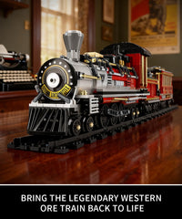 Mov Stone Western Mining Steam Train Wild West styling creates a bold, standout display