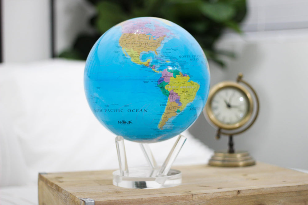 MOVA Globe blue classroom usage spark geography discussions and learning