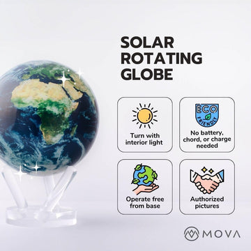 MOVA Globe yellow oceans and multicolor borders for refined decor