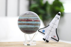 MOVA Jupiter Globe’s warm browns and golds blend with any space.