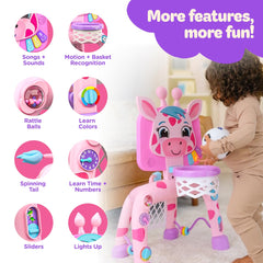 Move2Play activity center features 30 sounds and lights for engaging sensory play.