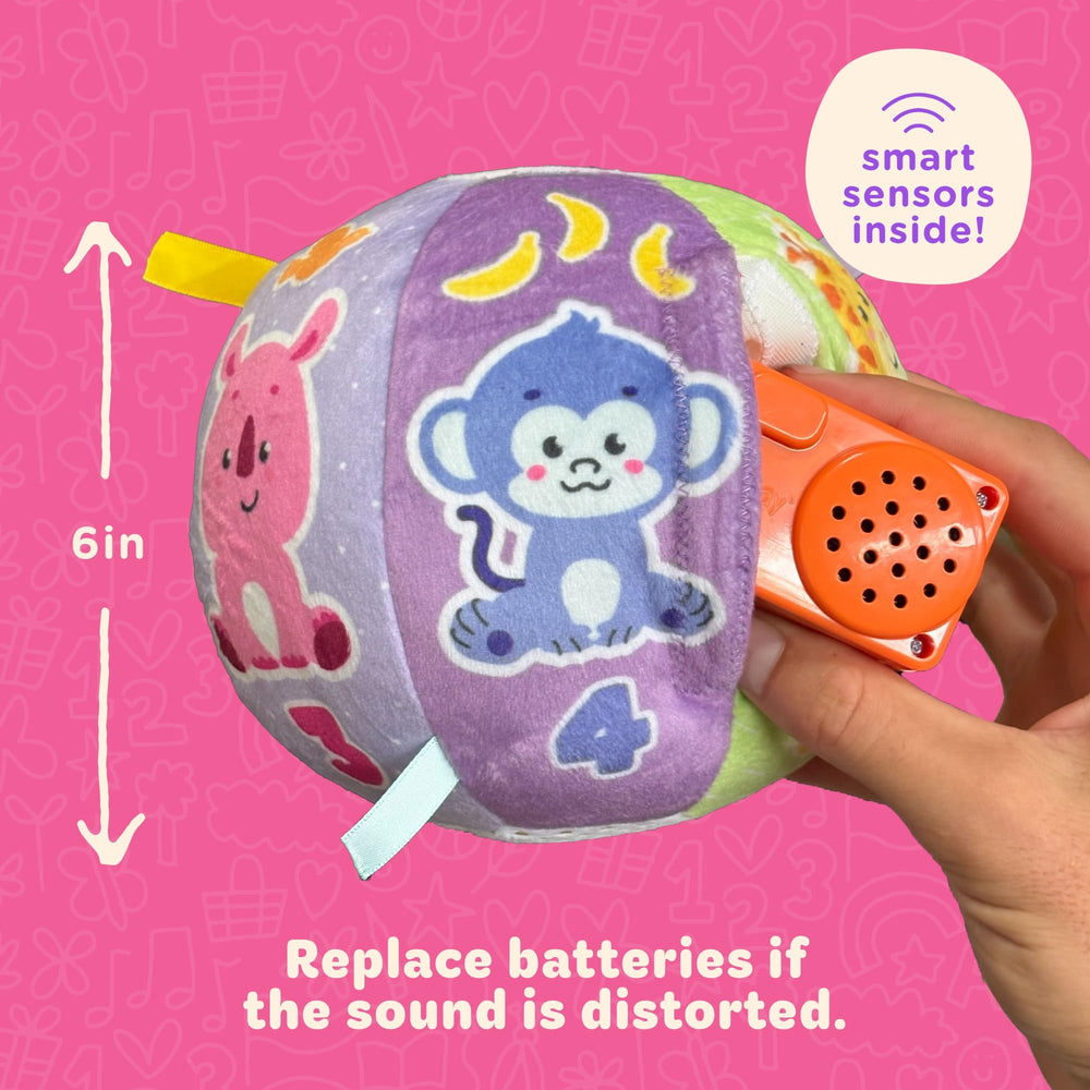 Move2Play baby ball toss activates music and effects