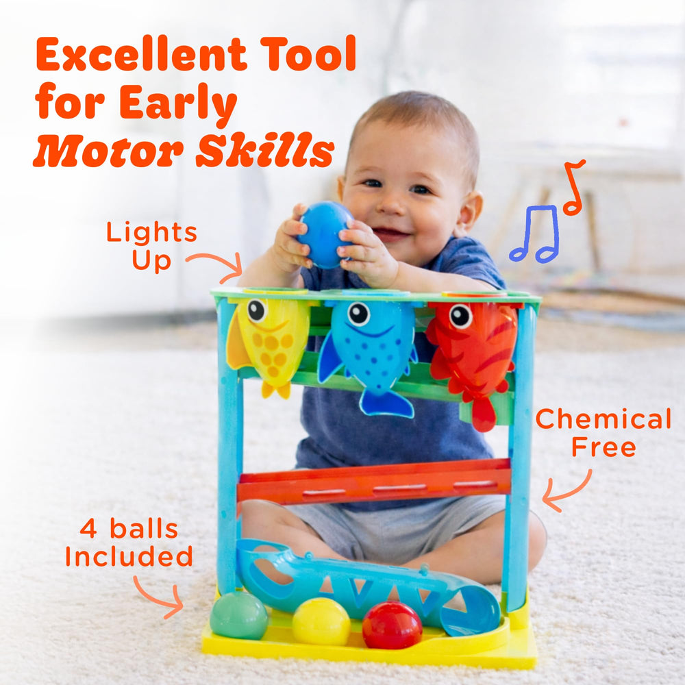 Move2Play Feed The Fish: interactive phrases support early language.