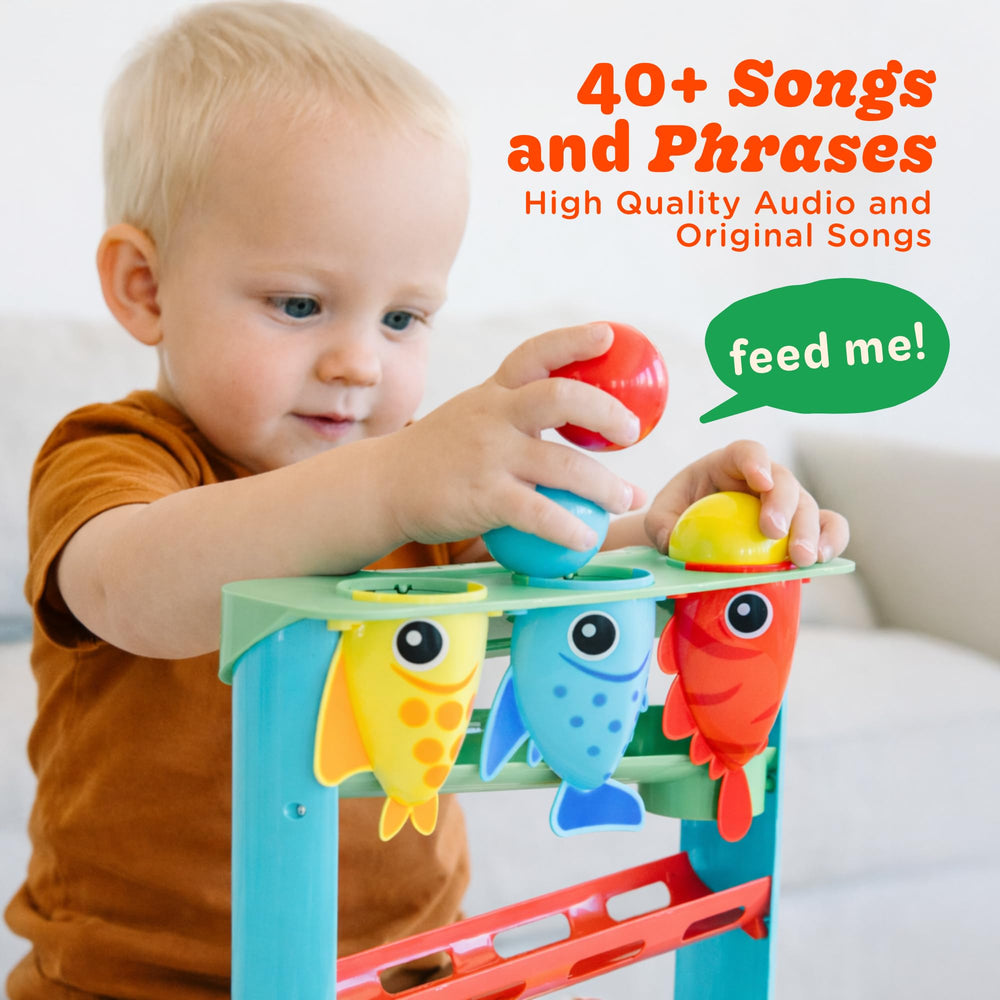 Move2Play Feed The Fish: vibrant undersea colors invite visual exploration.