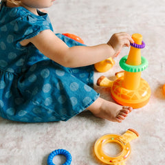 Move2Play giraffe companion invites imaginative, calm play.