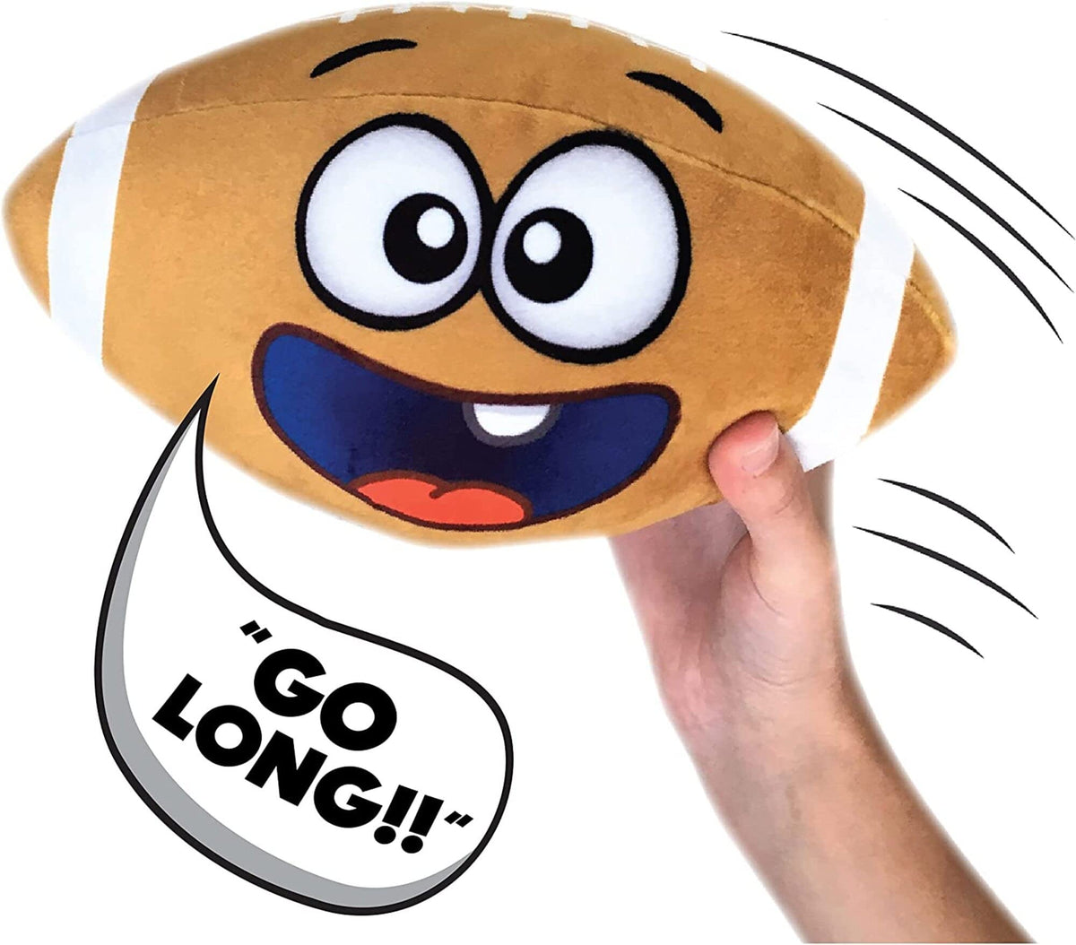 Move2Play hilariously interactive ball front view promotes active play for toddlers.