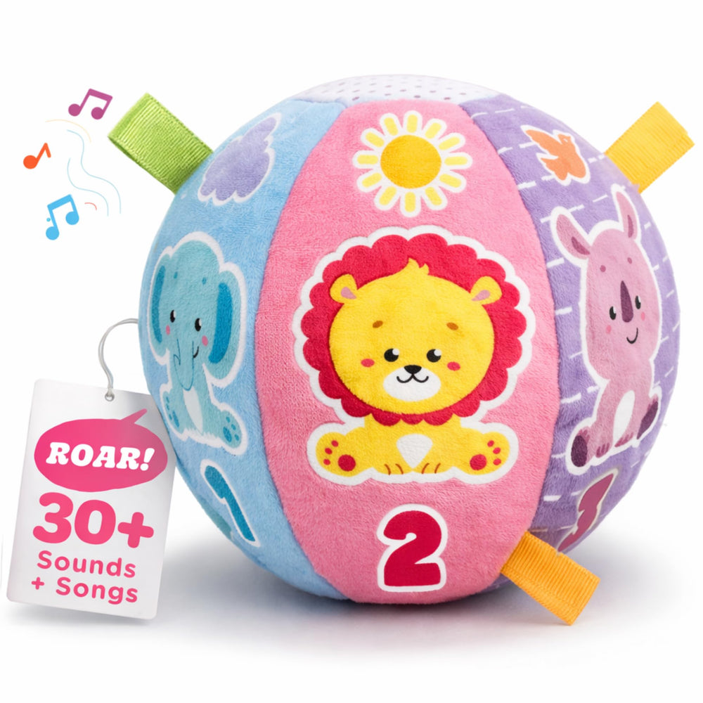 Move2Play pastel interactive baby ball plays cheerful music on touch