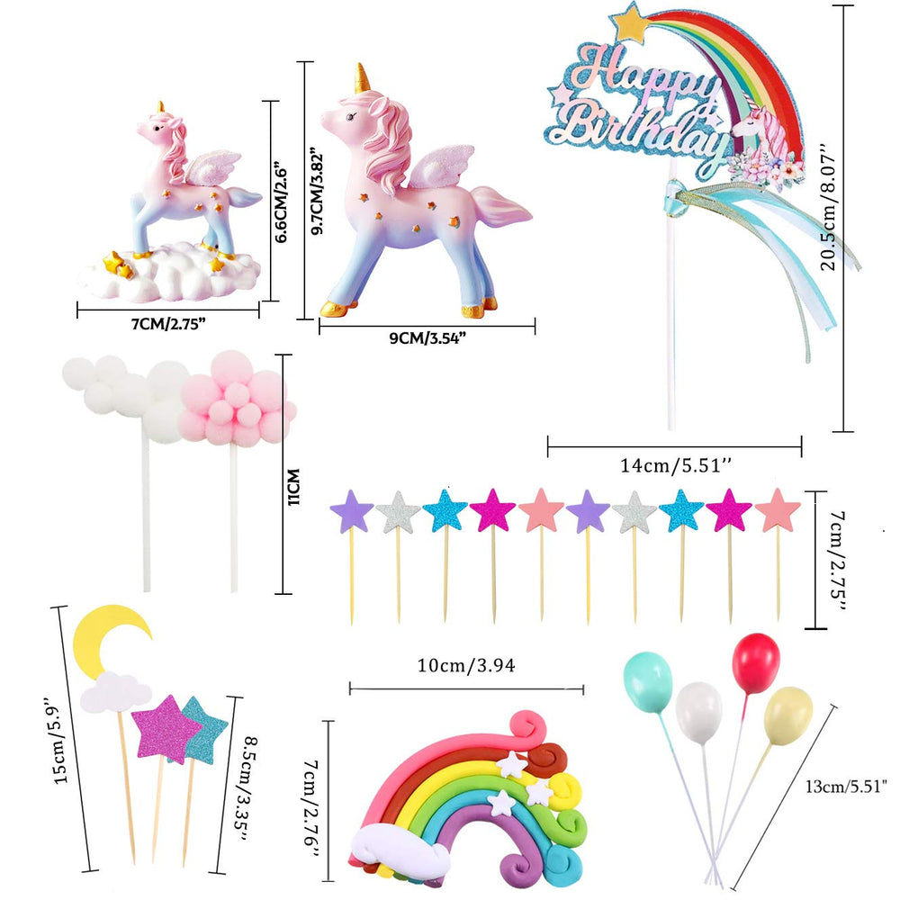Movinpe rainbow cake topper adds vibrant color to celebrations