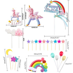 Movinpe rainbow cake topper adds vibrant color to celebrations