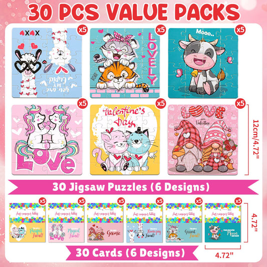 MOVINPE Valentine puzzle header 2 with friendly art invites friend-to-friend notes.