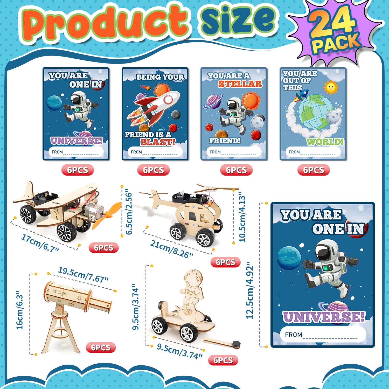 MOVINPE wooden STEM pieces for hands-on building and creative problem solving.