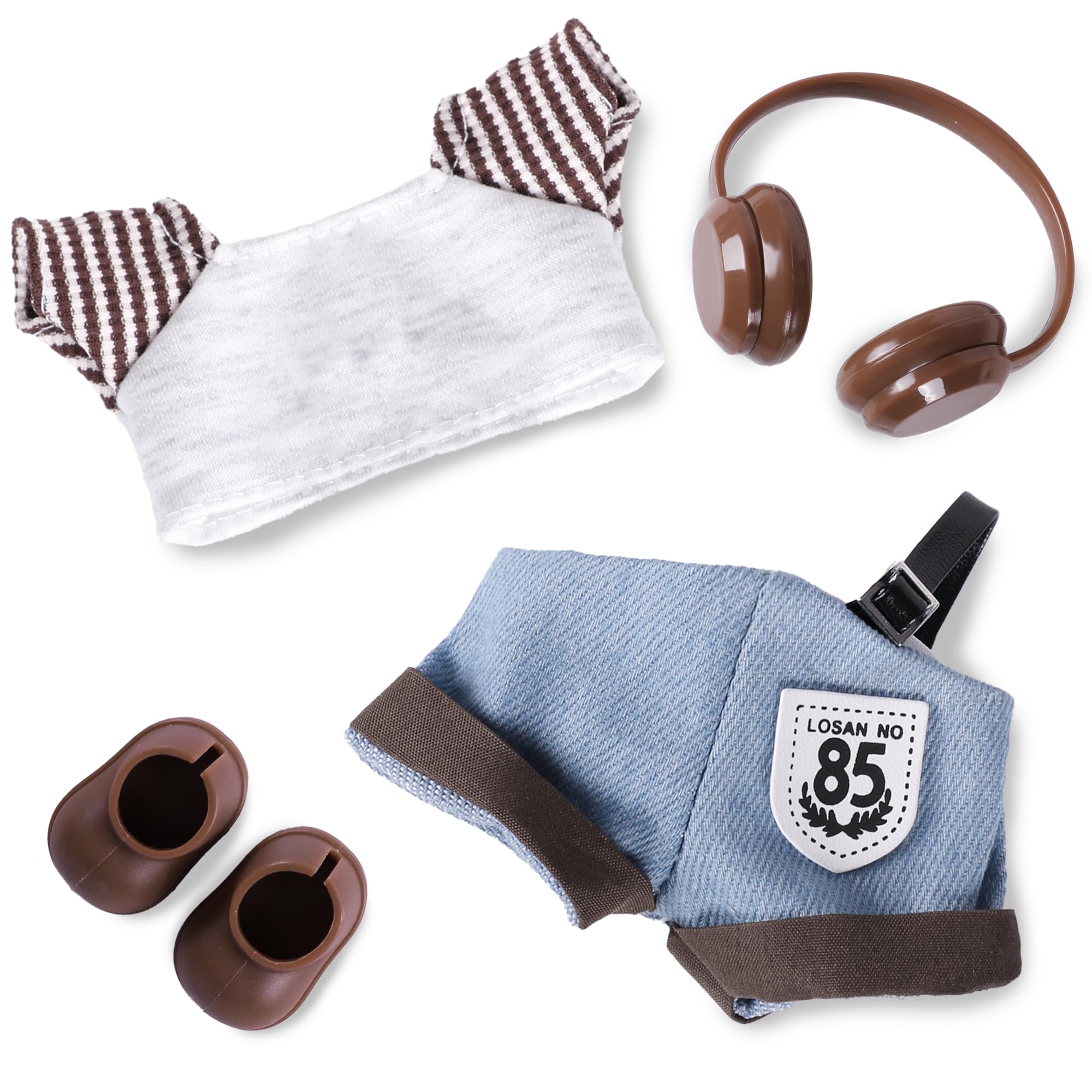 MOVOLIVI 6.7in doll hat for stylish play and easy outfit changes.
