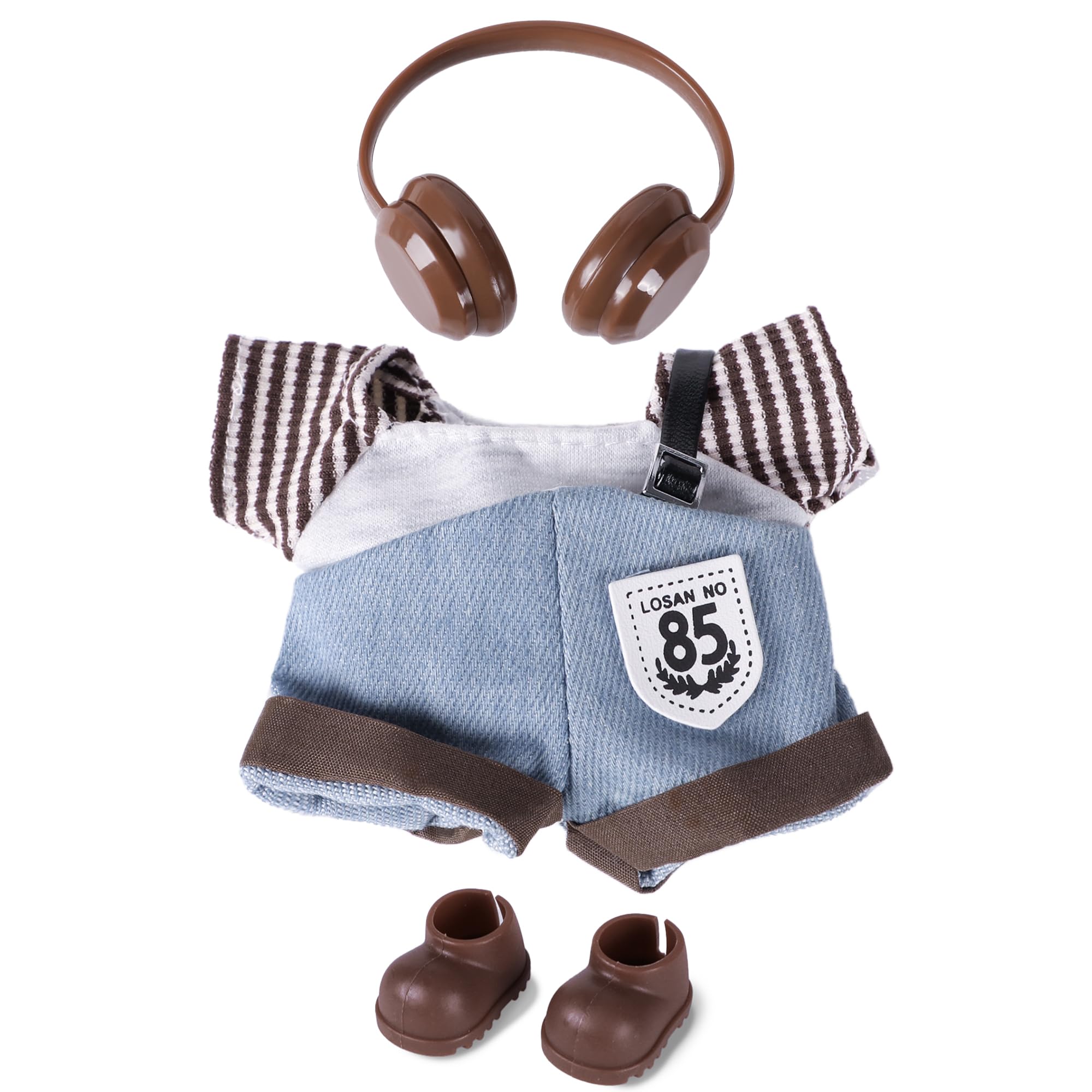 MOVOLIVI 6.7in doll T-shirt in soft fabric for colorful storytelling.