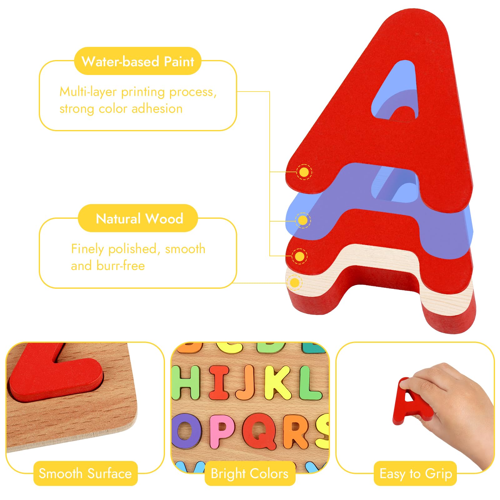 MOWPOG letters on board highlighting recognition and word-building potential.