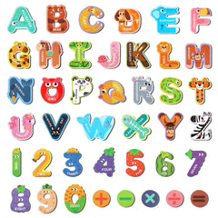 MOWPOG magnetic letters with animal alphabet designs aid early literacy and hands-on learning.