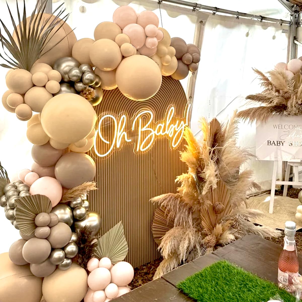 MOXMAY Boho Arch Kit—5-inch balloons offer delicate filler for garlands